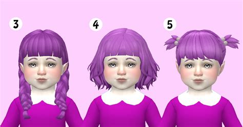 Pin By Savannah On Berry Cc Toddler Hair Sims 4 Cc Sims4 Cc