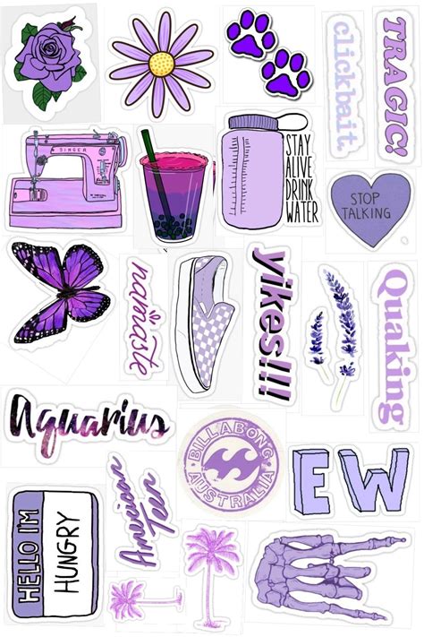 Printable Aesthetic Stickers Printable Word Searches