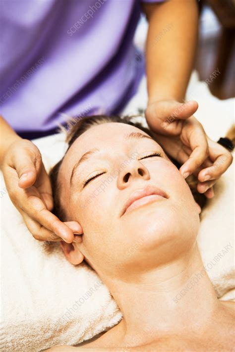 Woman Having Scalp Massage In Spa Stock Image F0053110 Science