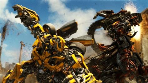 bumblebee vs rampage transformers movie transformers revenge of the fallen