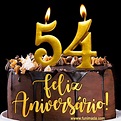 Feliz aniversário de 54 anos - lindo bolo de feliz aniversário ...