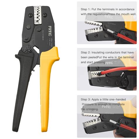 Ratchet Crimping Plier Vsn Wf Used For Awg Insulated And Non