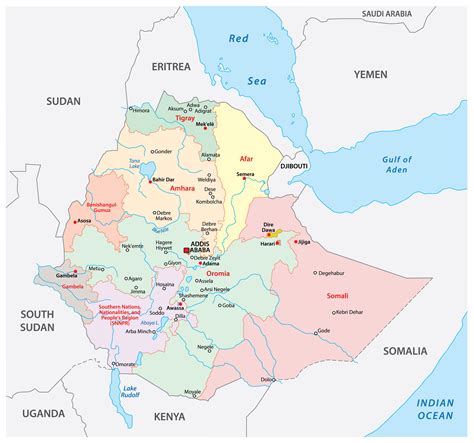 Nezávislý Astrolabe Kbelík Ethiopian Cities Map Tání Tání Mrazy Tání