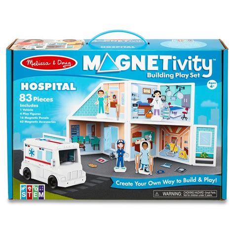 Melissa And Doug Magnetivity Magnetic Building Play Set Hospital