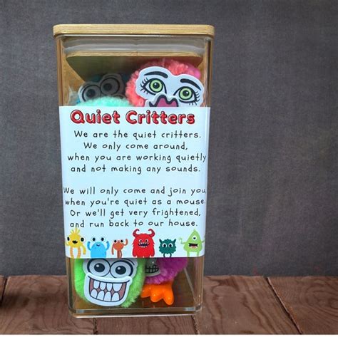 Quiet Critters Classroom Management Tool For Teachers Etsy Australia