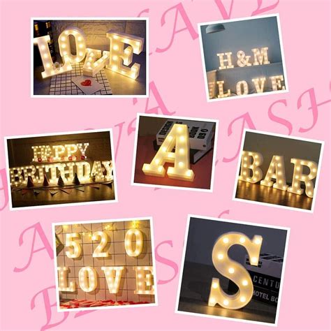 Buy Marquee Light Up Letter For Wall Decor Led Letter Light Alphabet