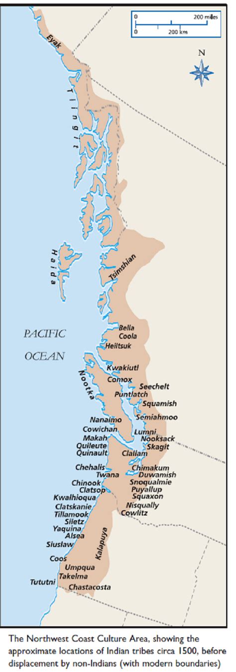 The Region Defined As The Northwest Coast Culture Area Is Elongated