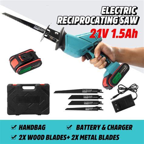 Cordless Powerful 21v Reciprocating Saw Electric Wood Metal Cutting
