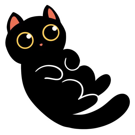Cute Black Cat 14179721 Png