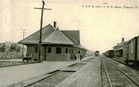 Freeport Illinois Depot C1910 Illinois Central And Chicago Flickr