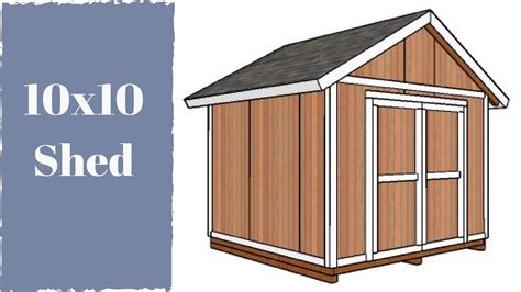 How To Build A 10 X 10 Shed Builders Villa