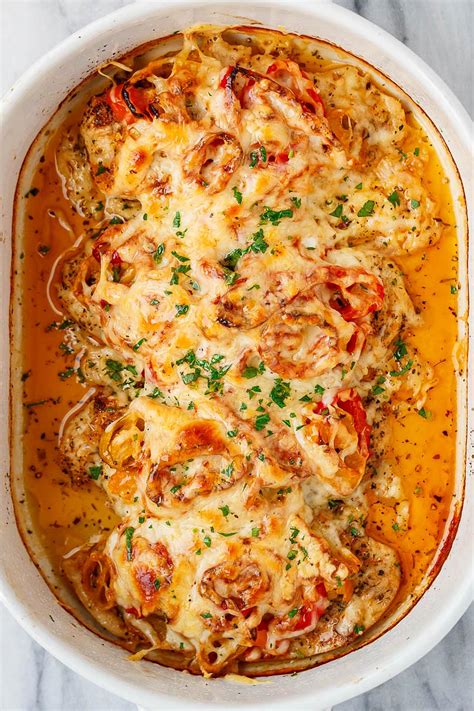 / balsamic baked chicken breast with mozzarella cheese. Chicken Casserole Recipe with Pickled Chili - Quick ...