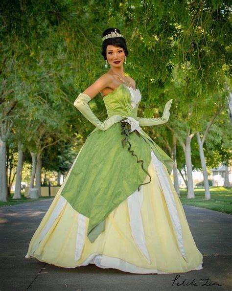 Princess Tiana Costume Cosplay Sage Green Ballgown Lilly Dress Etsy