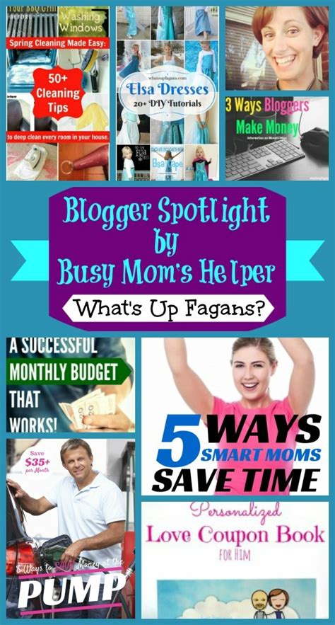 Blogger Spotlight Whats Up Fagans Busy Moms Helper