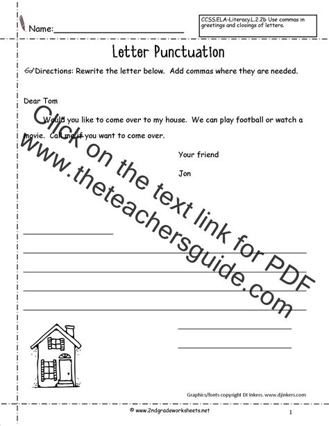 Letter Writing Worksheets For Grade 3 Pdf Tutorial Worksheet