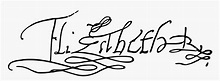 Elizabeth The First Signature, HD Png Download , Transparent Png Image ...