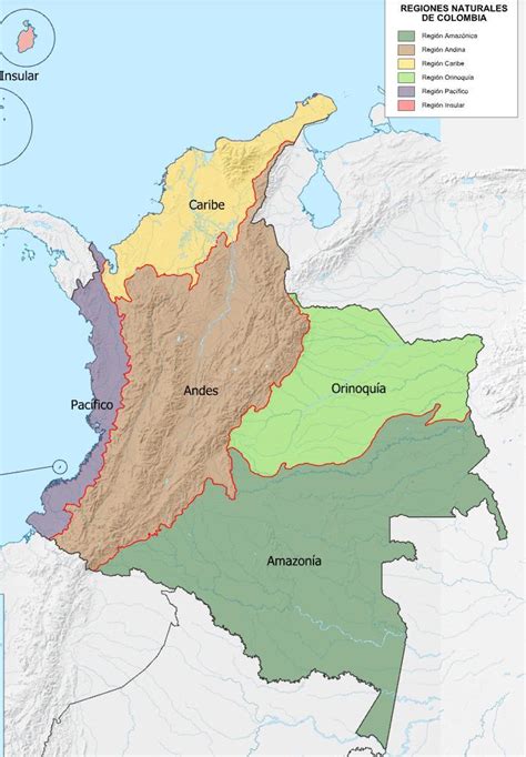 Mapa De Las Regiones Naturales De Colombia Para Dibujar Porn Sex Picture