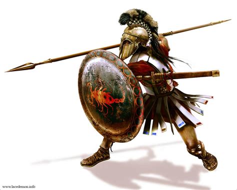 Desktop Wallpapers Spear Armor Shield Warriors Hoplite Fantasy