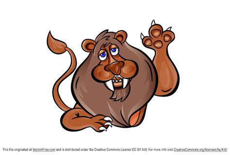 Lion Vector Character Cartoon