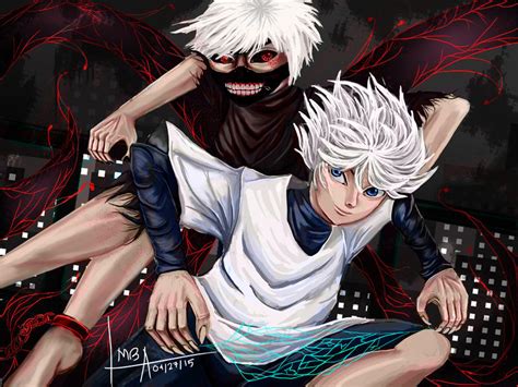 Kaneki X Killua By Dotperigustau On Deviantart