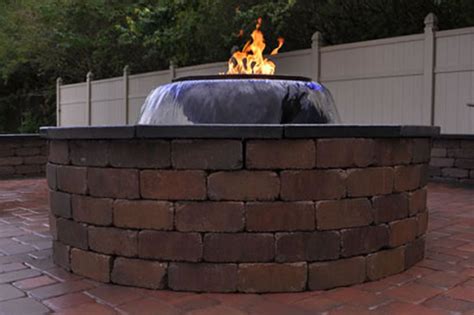 Evolution 360 Gas Fire Pit With Water Feature Fines Gas