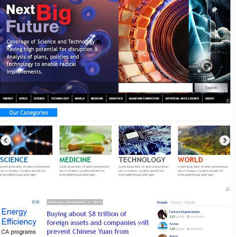 Next Big Future Check Out The New Look And Comment System For