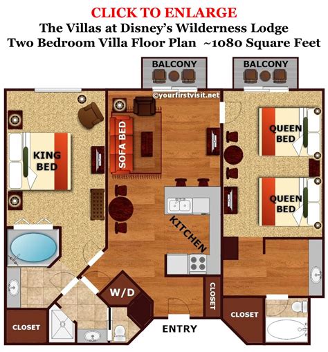 Disney World Cabins Floor Plan Floorplans Click