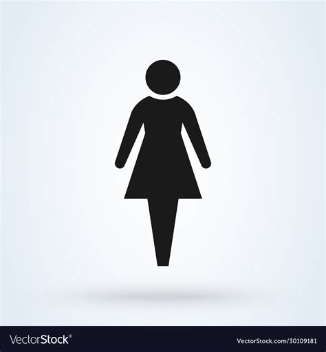 Women Female Symbol Simple Modern Icon Design Vector Image