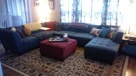 My Living Room With New Rug Couch From Nebraska Furniture Mart
