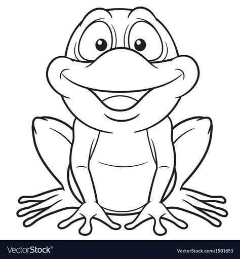 Vector Illustration Of Cartoon Frog Coloring Book Download A Free