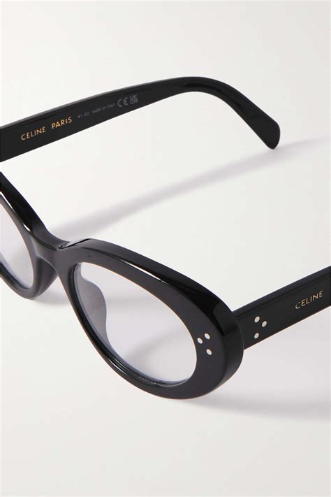 Celine Eyewear Oval Frame Acetate Optical Glasses Net A Porter