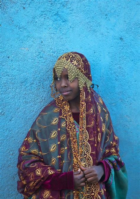 Miss Fayo An Harari Girl In Traditional Costume Harar Ethiopia