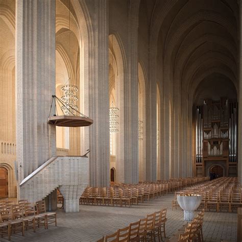 The Brick Expressionist Grundtvigs Church In Copenhagen Denmark Os