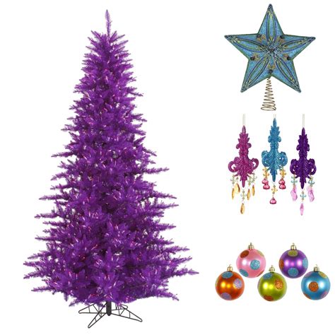 Custom stickers that stand out! How to Decorate a Purple Christmas Tree | NorthPoleDecor ...