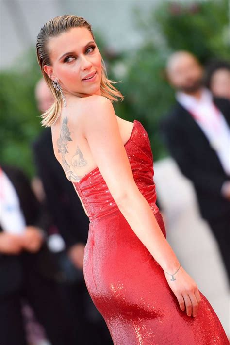 Scarlett Johansson In Red Dress At Marriage Story Screening At 2019