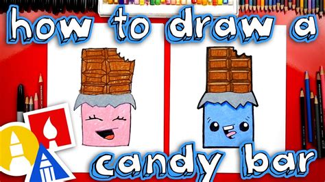 How To Draw A Chocolate Candy Bar Youtube