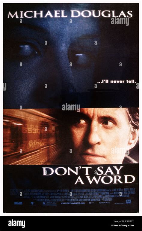 Dont Say A Word Michael Douglas 2001 Tm And Copyright © 20th Century