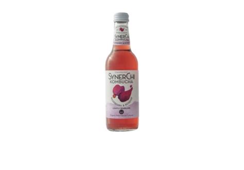 Synerchi Live Kombucha Organic Raspberry And Rosehip 330ml