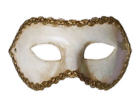 Masquerade Mask Colombina White
