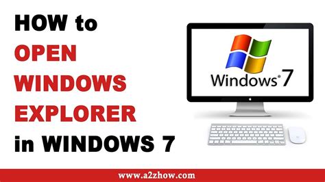 How To Open Windows Explorer In Windows 7 Youtube