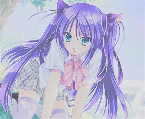 Featured image of post Anime Girls With Purple Hair Cat - Day la phần thứ 3 của ảnh anime nha minh.