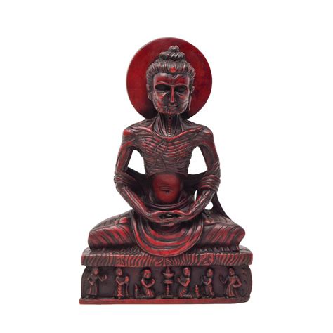 Emaciated Meditating Budhha Statue For Decorative Collections Etsy