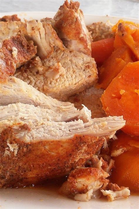 Slow Cooker Pork Loin Roast With Brown Sugar And Sweet Potatoes