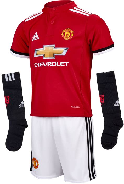 Manchester united brought to you by adidas Kids Manchester United Home Mini Kit - 2017/18 Man ...