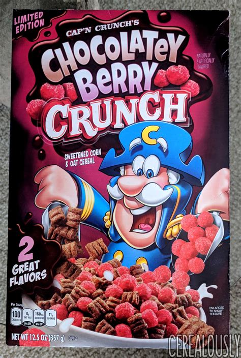 Review Capn Crunchs Chocolatey Berry Crunch Cerealously