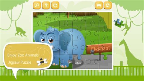 Learn Zoo Animals Jigsaw Puzzle Game For Kids By Pattarawadee Srirawongsa