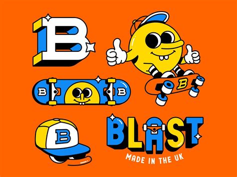 Blast Brand Assets By Mat Voyce On Dribbble Retro Illustration Retro