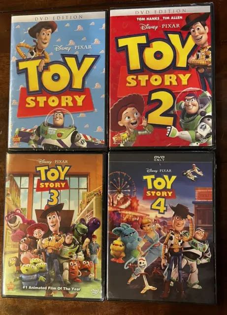 Toy Story Dvd Lot Toy Story 1 4 New Sealed 4 Dvds 1999 Picclick