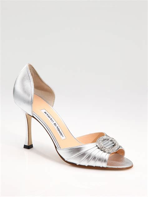 Greifen Dual Vorausgehen Manolo Blahnik Silver Sandals Verwischen