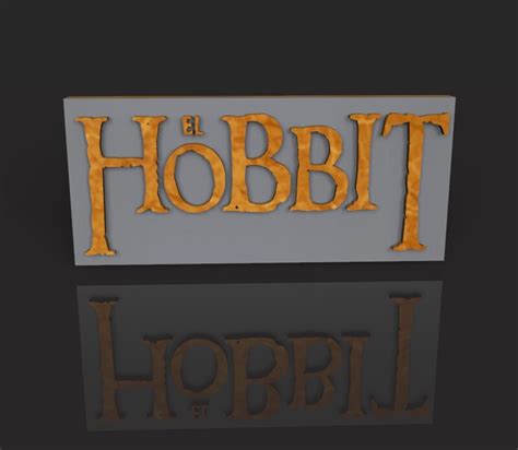 Artstation El Hobbit Logo 3d